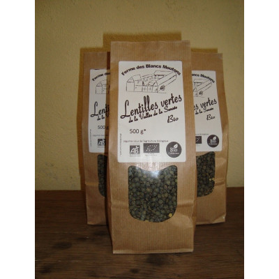 Groene linzen 500gr biologisch